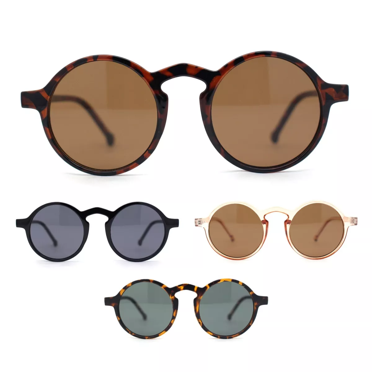 Colorful Round Hipster Shades with Gold Frames