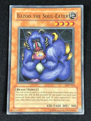 YUGIOH BAZOO THE SOUL-EATER LON-064 SUPER LIGHT PLAY