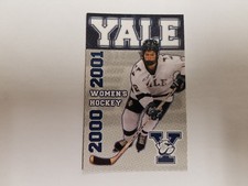 Yale University Bulldogs 2000/01 Women's Hockey Pocket Schedule - NH Register