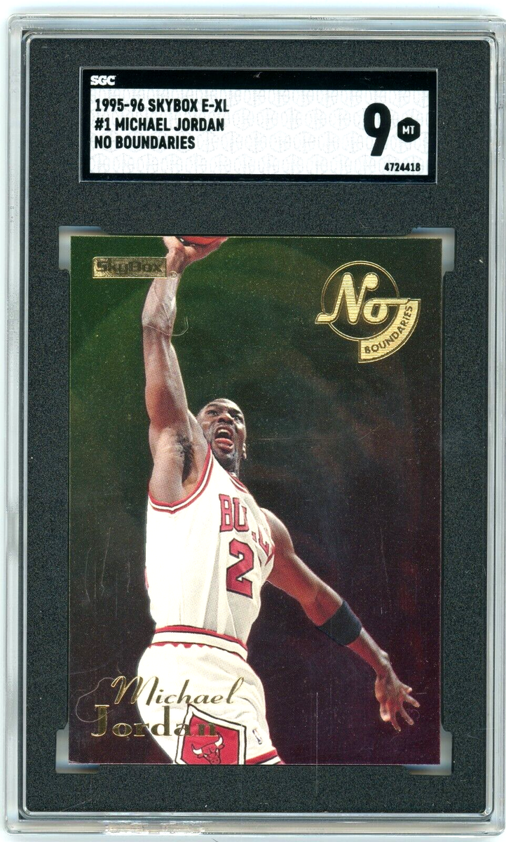 MICHAEL JORDAN 1995-96 SkyBox E-XL No Boundaries #1 SGC 9 Chicago  