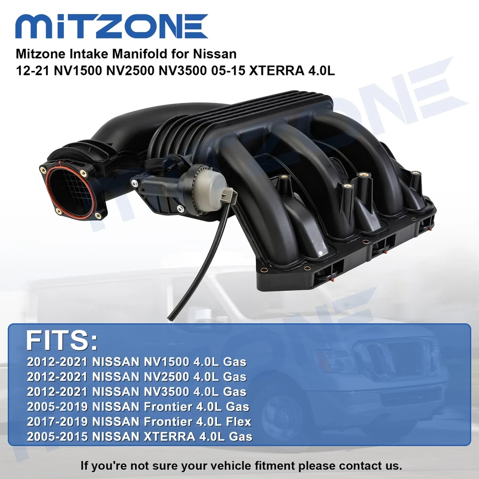 Mitzone Intake Manifold for Nissan 12-21 NV1500 NV2500 NV3500 05-15 XTERRA 4.0L - Изображение 3 из 4