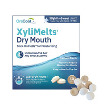 Xylimelts for Dry Mouth Night Time or Day - Moisturizing Dry Mouth Adhering Disc
