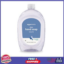 50 fl oz Amazon Basics Gentle Mild Clear Liquid Hand Soap Refill Triclosan-free