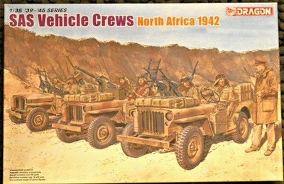 Dragon #6682  SAS VEHICLE CREWS  North Africa 1942 1:35 scale Tanks not included