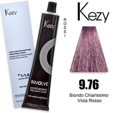 Hair Color 9.76 Kezy Involve Color Very Light Blonde Purple Red Pro 100ml