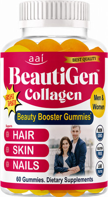 BeautiGen Collagen Gummies for Hair Skin Nails Support Men Women 60 Gummies