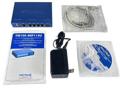 TRENDnet TW100-BRF114 4-Port Cable DSL Firewall Router