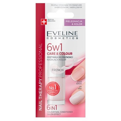Eveline Nail Therapy Professional 6 in 1 French Colour Nagelspülung 5 ml