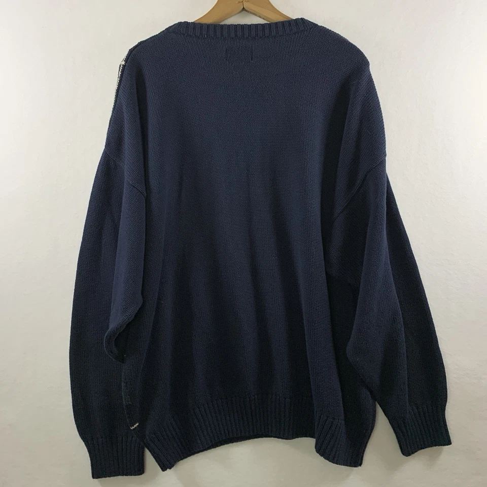 Suéter holgado vintage Bugle Boy para hombre tartán a cuadros talla XXL Street Academia años 90 Foto 4 de 4