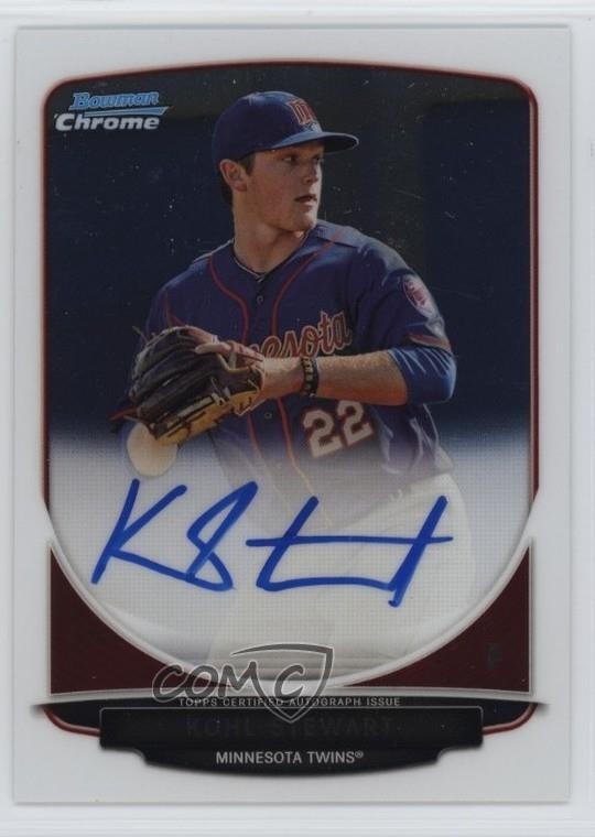 2013 Bowman Draft Chrome Prospect Kohl Stewart #BCA-KS Auto 1u5y