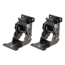2pcs Table Leg Folding Brackets 0-90-180 Degree Self Lock Hinges Black