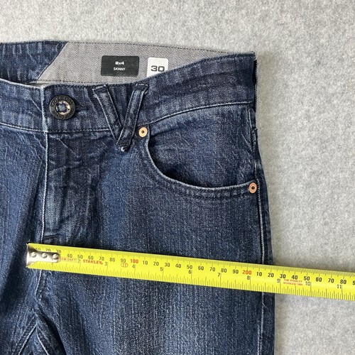 Volcom Jeans Men’s 30 Blue Skinny Fit Denim Pants Casual Streetwear - Picture 16 of 18