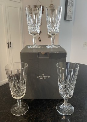 (4) Waterford Crystal Lismore Tall  Iced Beverage Glasses~7 3/4 ''  ~BOXED~ MINT!