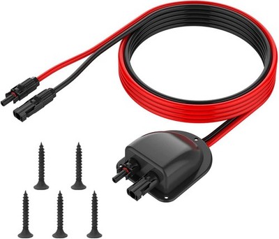 Solar Cable Gland W/ 10AWG MC4 Cable 3FT For RV Boat Camper Van Tinned Copper