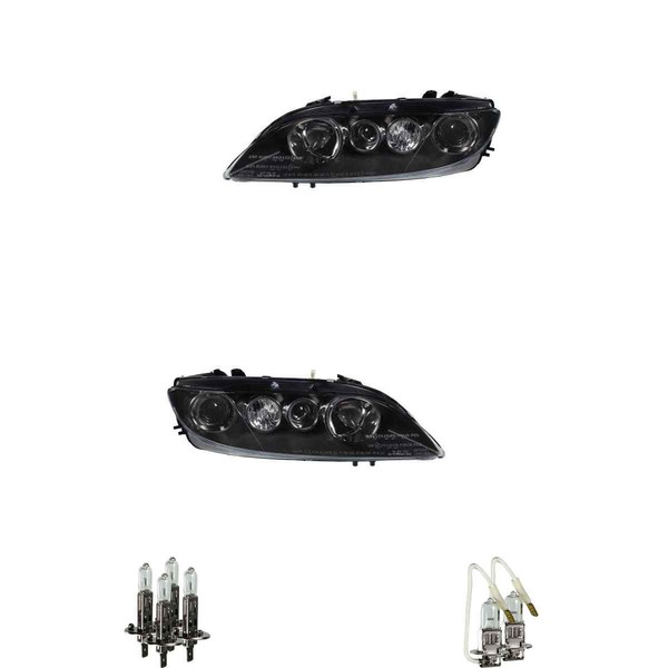 Halogen Scheinwerfer Set H1/H1/H3 FüR Mazda 6 Station Wagon Gy Gg Inkl. Lampen-image