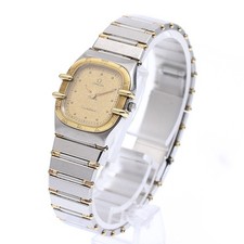 OMEGA Constellation gold Dial Quartz Ladies Watch_906621 2