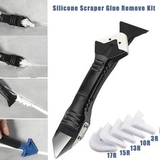 5 in 1 Caulking Tool Kit Silicone Sealant Remover Scraper Grout Finishing