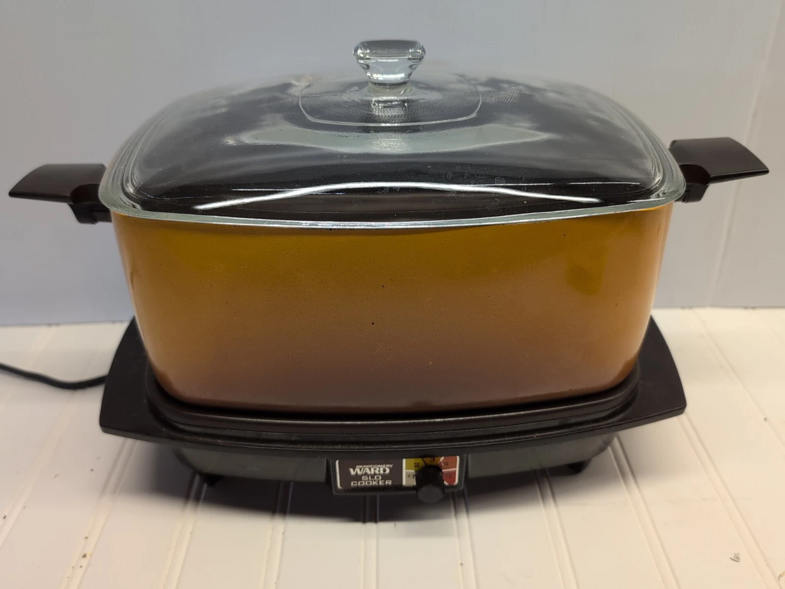 Vintage Retro West Bend 6 Qt Slow Cooker Crock Pot - tested