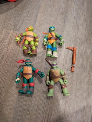 Playmates TMNT 2012 Action Figure Toy Lot Leonardo Raphael Donatello Mikey 4 Pc