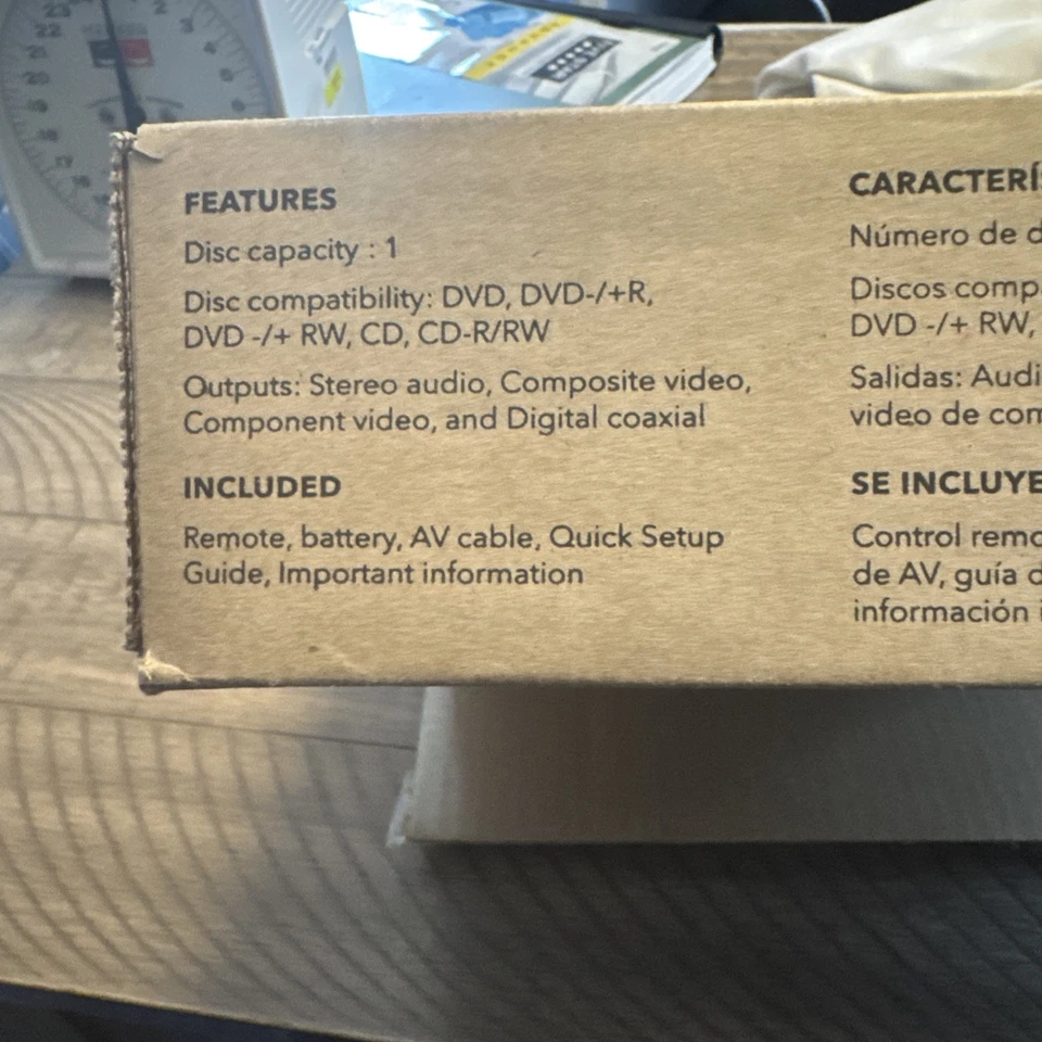 Nuevo reproductor de DVD de caja abierta Insignia NS-D160A14 REPRODUCTOR DE DVD/CD Foto 2 de 4