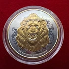 2022  - 1 Troy Oz .9999 Silver Niue Roaring Lion Coin w/ 24K Gilding by SFS