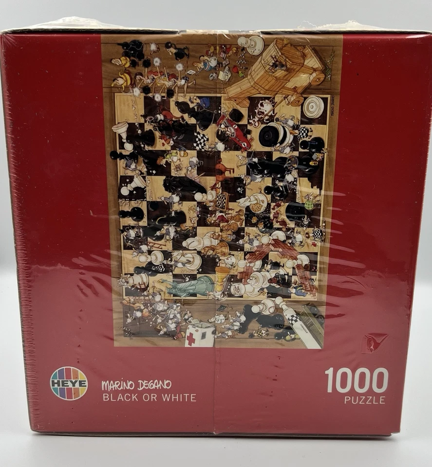 Heye 1000 Pc Jigsaw Puzzle + Poster Marino Degano Black Or White new sealed - Image 4 of 4