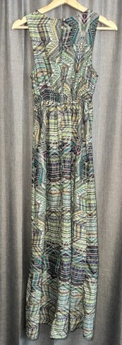 PRESLEY SKYE Maxi Dress Multi-Color Sleeveless Keyhole Pullover Size XSmall - Picture 11 of 13