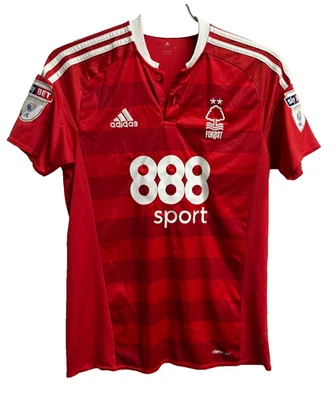 Adidas Nottingham Forest Home Shirt 2016/17 Mens Small S Red NFFC Jersey - Image 1 of 4