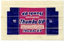 c1940s Thumbs Up 5c candy bar wrapper -  1-3/4 oz - Candymasters, Minneapolis