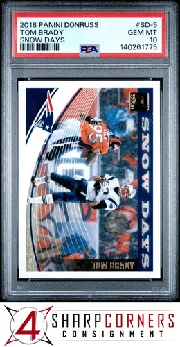 2018 PANINI DONRUSS SNOW DAYS #SD-5 TOM BRADY PATRIOTS PSA 10