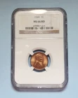 1940 P LINCOLN WHEAT PENNY NGC MS 66 RD #S205