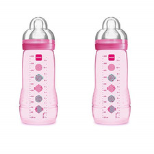 MAM Easy Active Bottle 11 oz 2-Count, Fast Flow Baby Bottles with Silicone 4