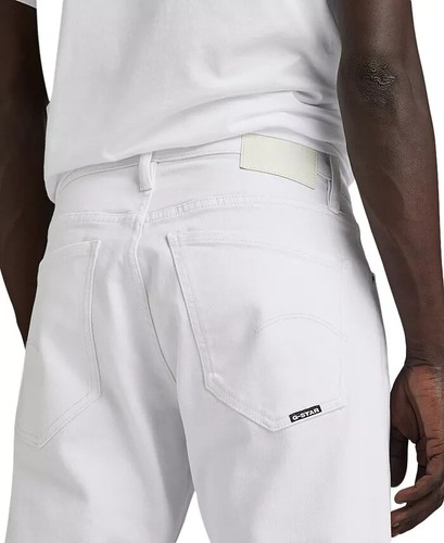 G-Star Raw Men's Mosa Straight-Fit Jeans Cotton Blend Bright White 33W/32L - Picture 3 of 10
