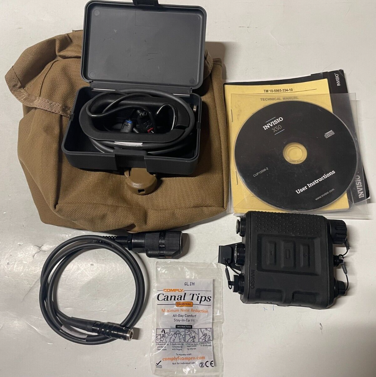 Invisio X50 TEA Dual COMMS Kit Digital Bone Conduction In