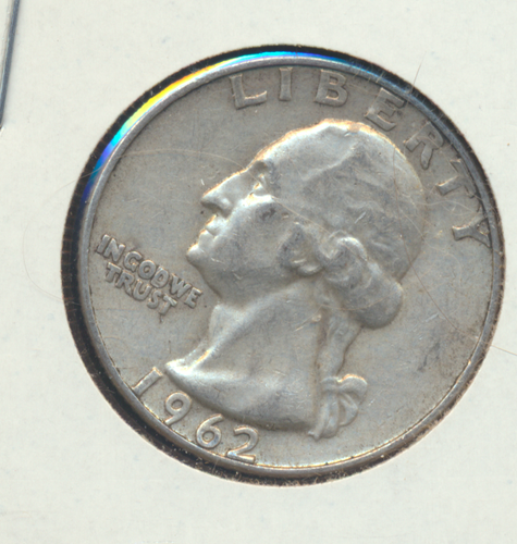 1962-D 90% Silber Washington Viertel, zirkuliert, ungradiert