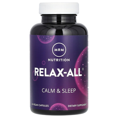 MRM Relax-All with Venetron 60 Vegan Capsules Egg-Free, Fish Free, Gluten-Free,