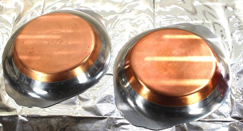 Rare Revere Ware USA Pre-1968 Copper Bottom Individual Casserole Dishes Serving - Picture 2 of 6