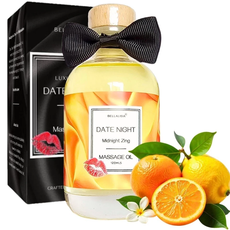 BELLALISIA Luxury Couples Sensual Massage Oil, Aphrodisiac for Erotic Date Night fun Ideas