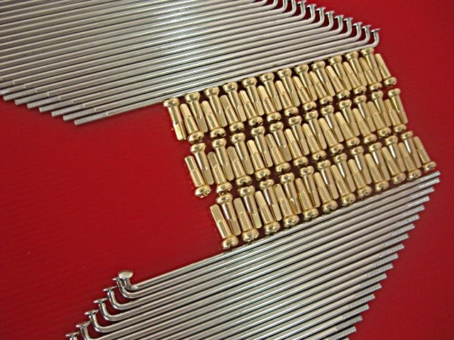 Fit HONDA ST90  K0-K2 1973 - 1975 F & R SPOKE SET 72 Pcs. NIPPLE GOLD JAPAN [mi] Foto 2 de 4