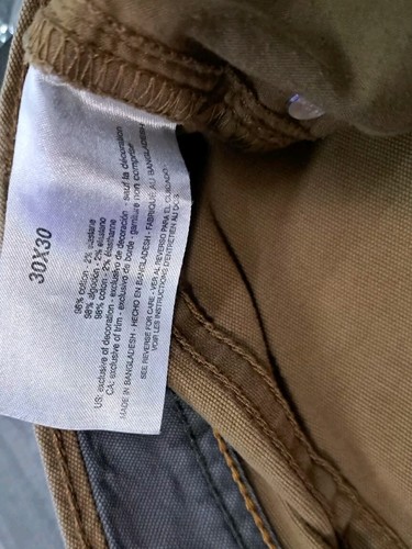 G.H. Bass & Co. Straight Denim Jeans Men's Size 30x30 Tan Medium Wash 6-Pocket - Picture 2 of 5