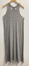 Gap Womens Dress Size M Grey Heather Softspun Racerback Lightweight Knit Maxi