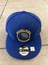 New Era Golden State Warriors Basic 9Fifty 950 Snapback Adjustable Hat Cap Blue