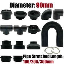 90mm Air Diesel Heater 1M/2M Duct Pipe Hose Outlet Exhaust Joiner Connector