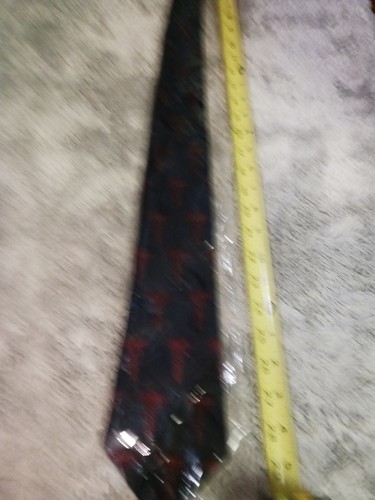 Vintage new old stock Men's Tie paramedic medical doctor red Navy - Picture 8 of 8
