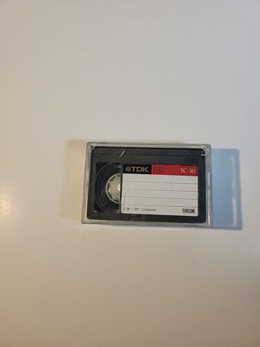 TDK E-HG TC-30 Video Camcorder Cassette Tape Super Avilyn 30 Min - Picture 1 of 8