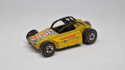 Hot Wheels Rock Buster Gelb HW Flying Colors 1976 BW VW Redliner Red Line 