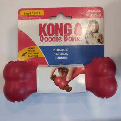 KONG Goodie Bone Durable Rubber Chew Bone Treat Dispensing Dog Toy Small  Dog i42