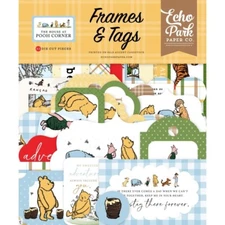 Echo Park Cardstock Ephemera The House At Pooh Corner Frames & Tags