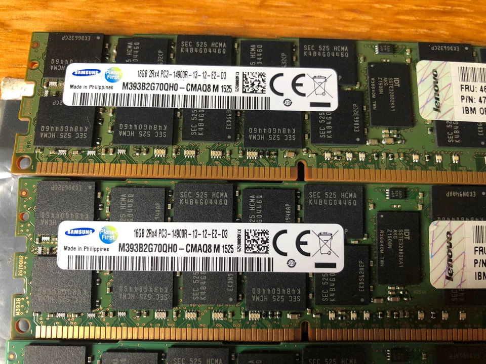 samsung Planet First IBM 64GB Total (4x16GB stick) PC3L-14900R ECC DDR3 Memory - Image 2 of 3