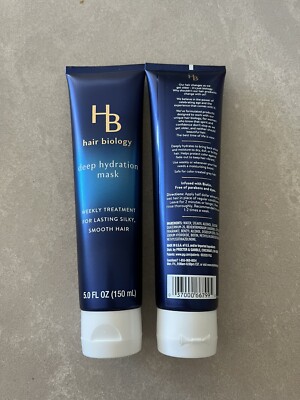 Hair Biology Deep Hydration Mask Weekly Treatment Lasting Silky 5 oz Lot Of 2